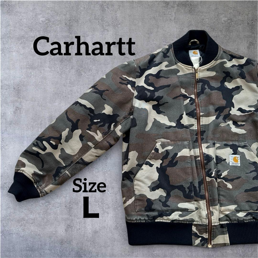 Carhartt カーハート カモフラ ボンバージャケット Ｌ 古着 y2k