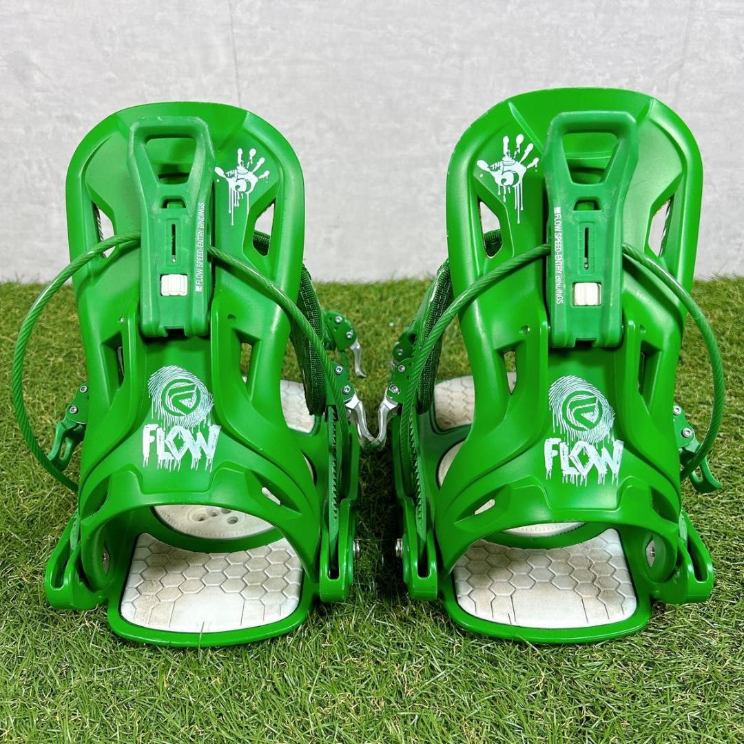 FLOW ビンディング　フロー　Mサイズ　グリーン　バインディング　スノーボード
