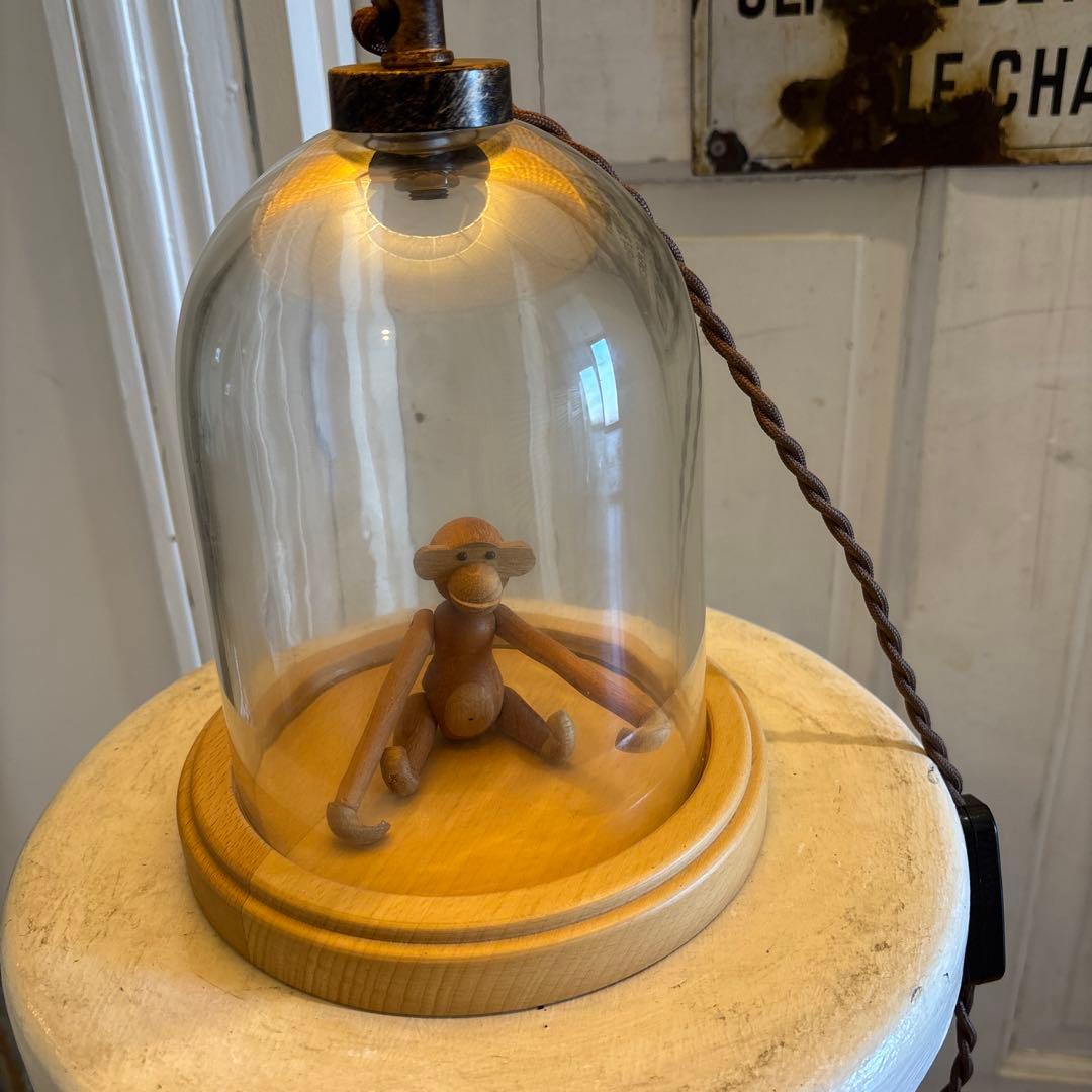 コレクションが飾れる　籐　ライト　フロアスタンド　検　北欧好きに　ヴィンテージ