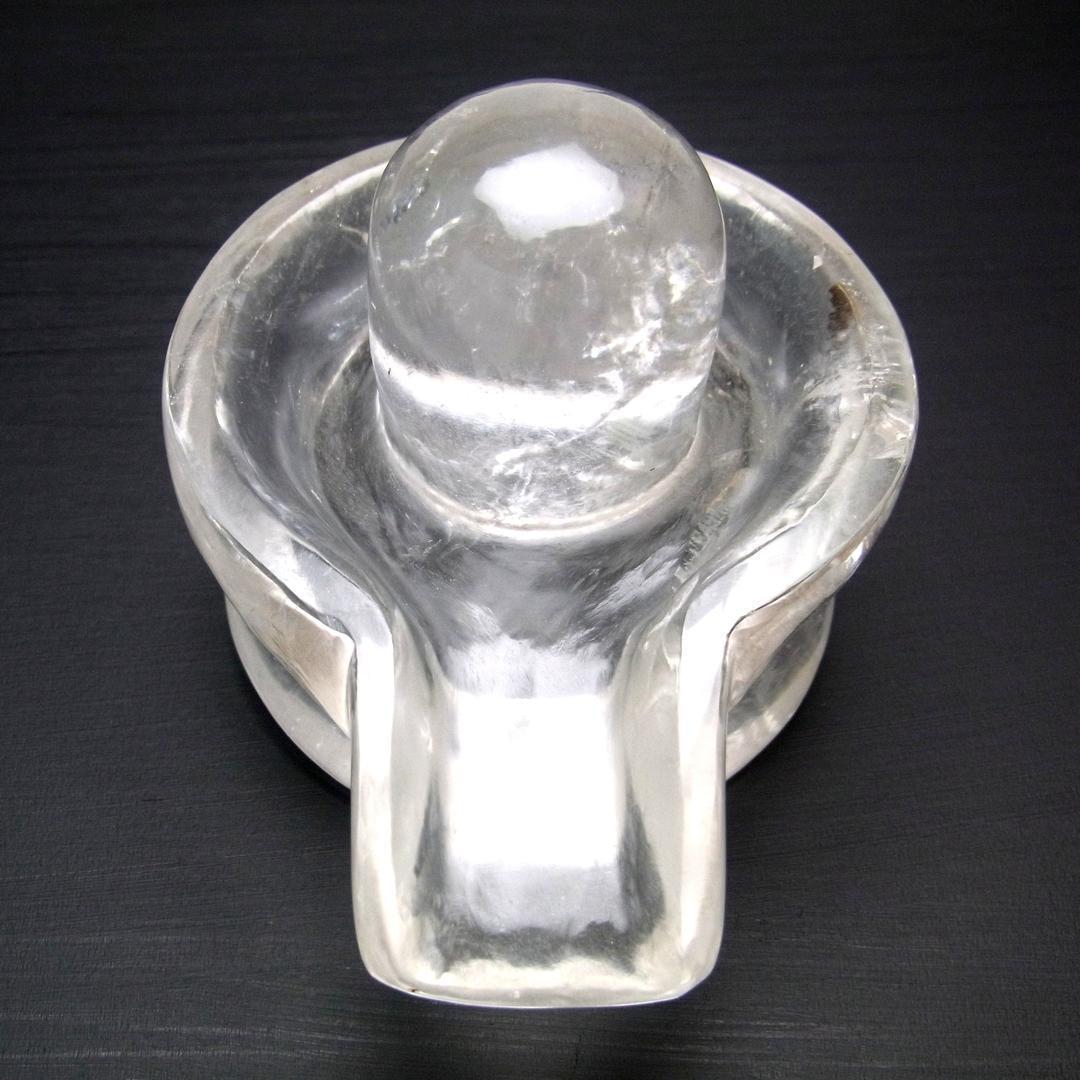 ネパール ガネーシュヒマール産 ヒマラヤン水晶製 シバリンガム 185g