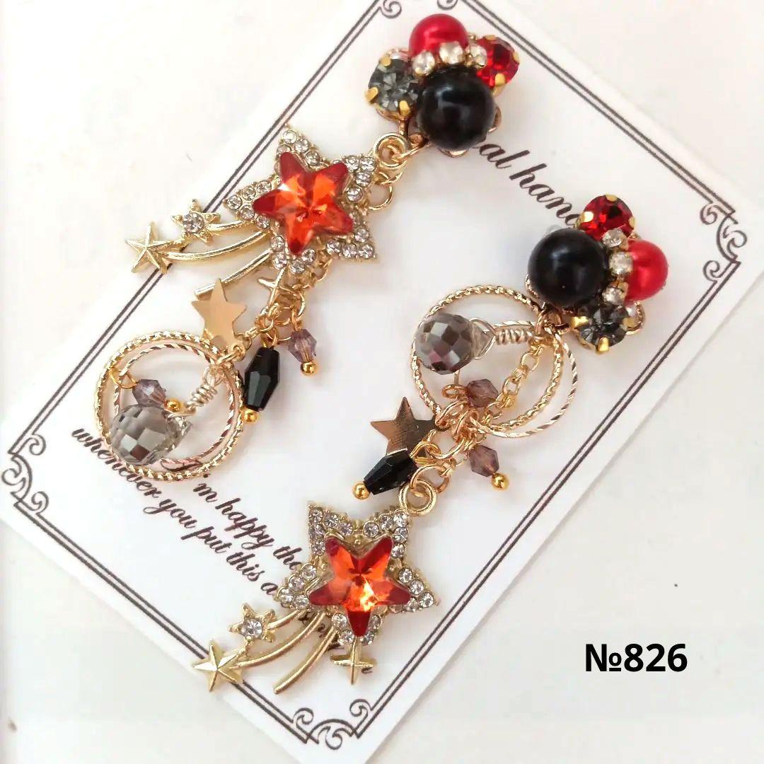 ♡ハンドメイド♡ビジューピアスイヤリング№805
