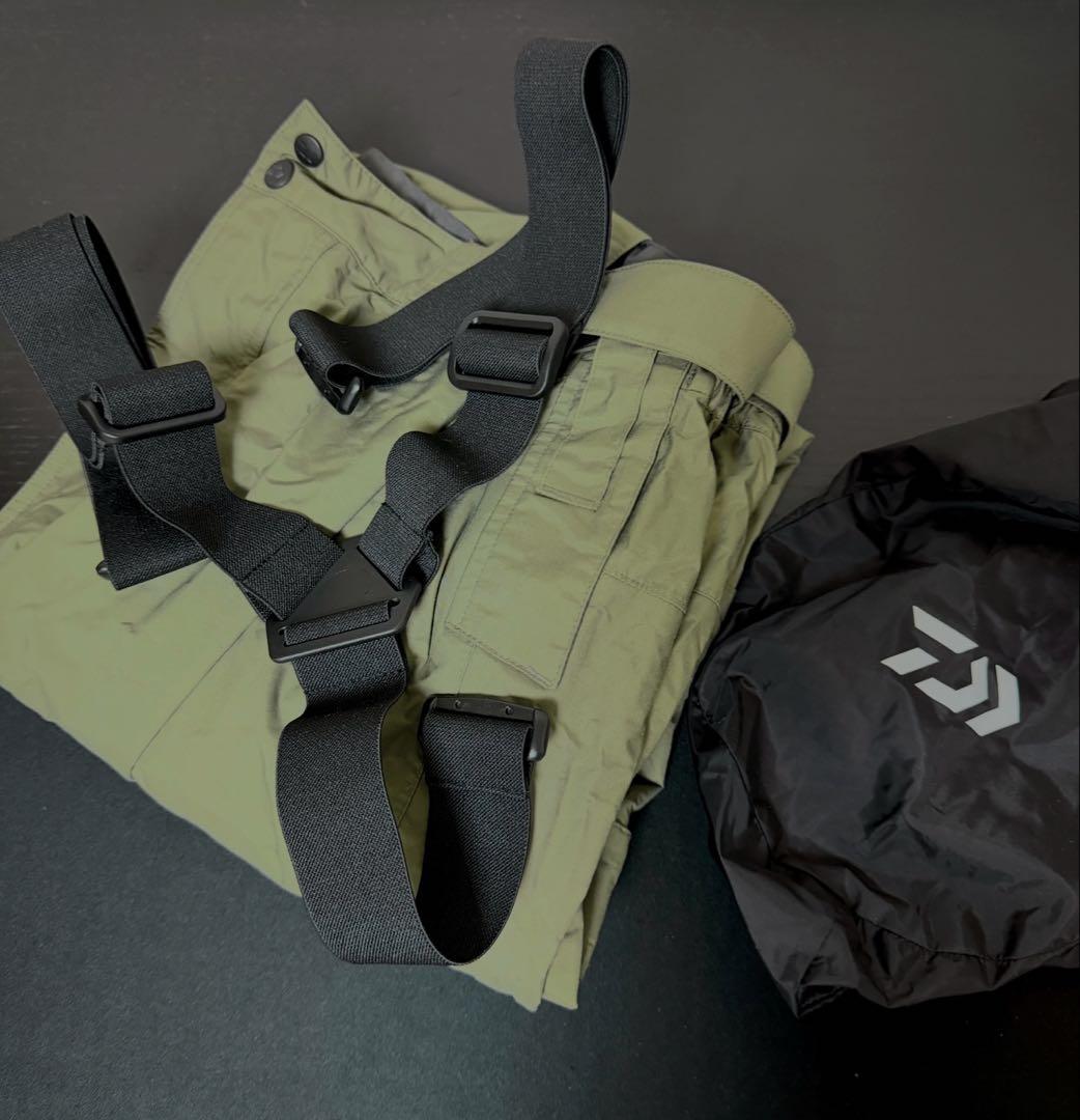 ダイワ　DAIWA ゴアテックス　防寒パンツ メンズL サスペンダー付