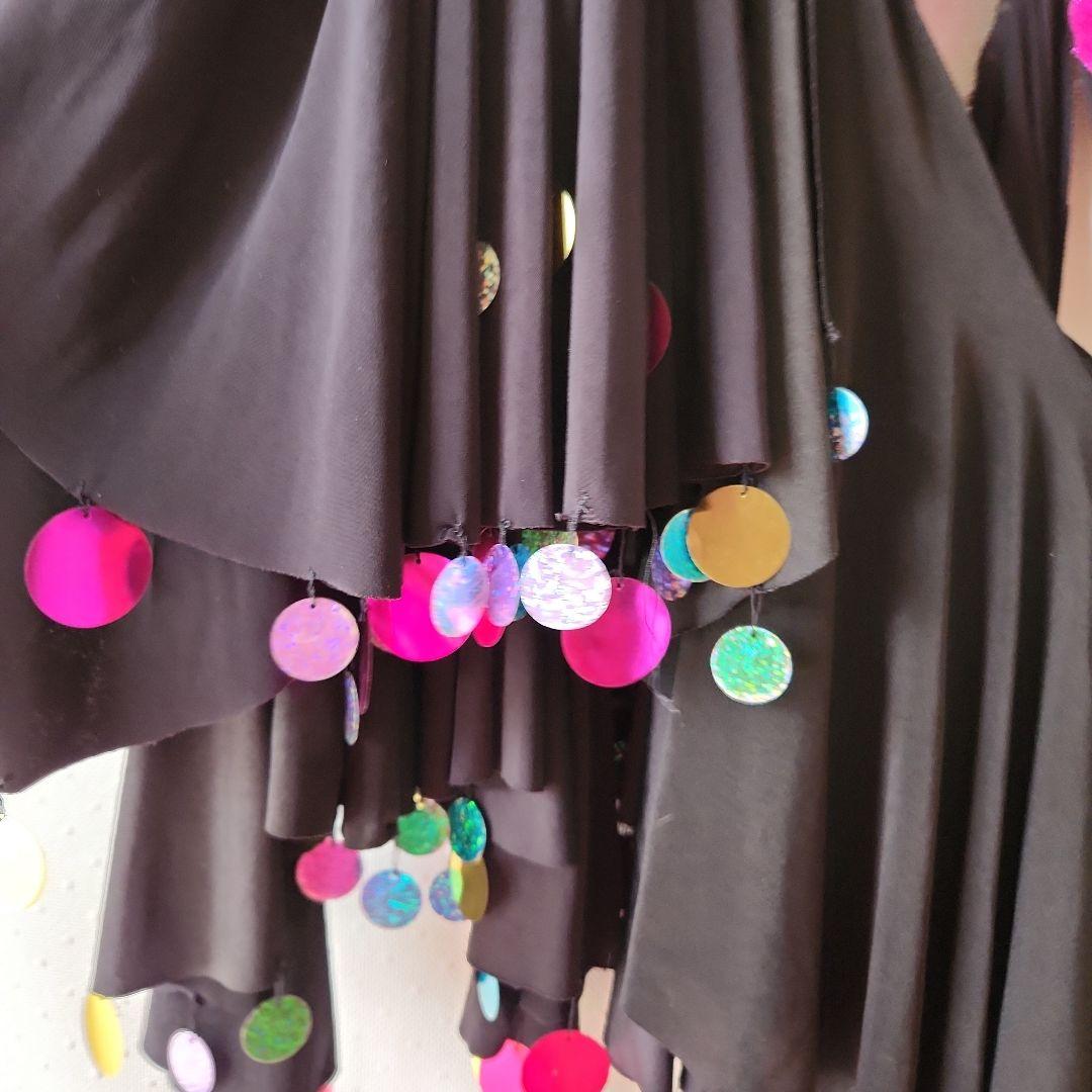 社交ダンス　ラテン　インパクト　 カラフルストーンドレス　S~M