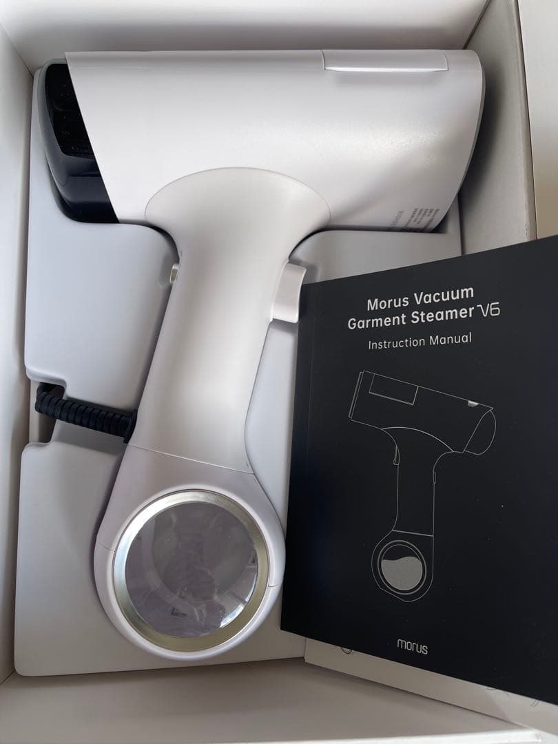 Morus V6 スチームアイロン　真空吸着式衣類スチーマー