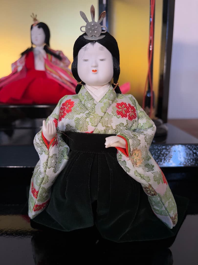 値下げ！ 喜峰作　おぼこ五人飾　久月監修　貴重　ベルベット衣装