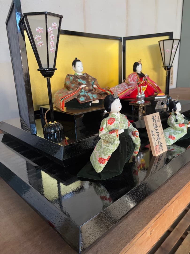 値下げ！ 喜峰作　おぼこ五人飾　久月監修　貴重　ベルベット衣装