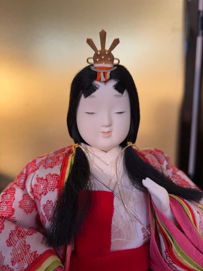 値下げ！ 喜峰作　おぼこ五人飾　久月監修　貴重　ベルベット衣装