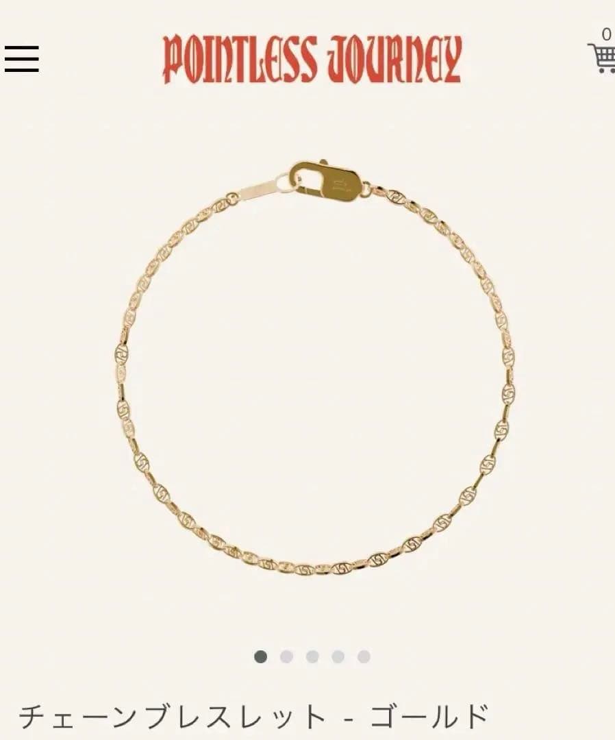pointless journey ブレスレット ゴールド 新品未使用