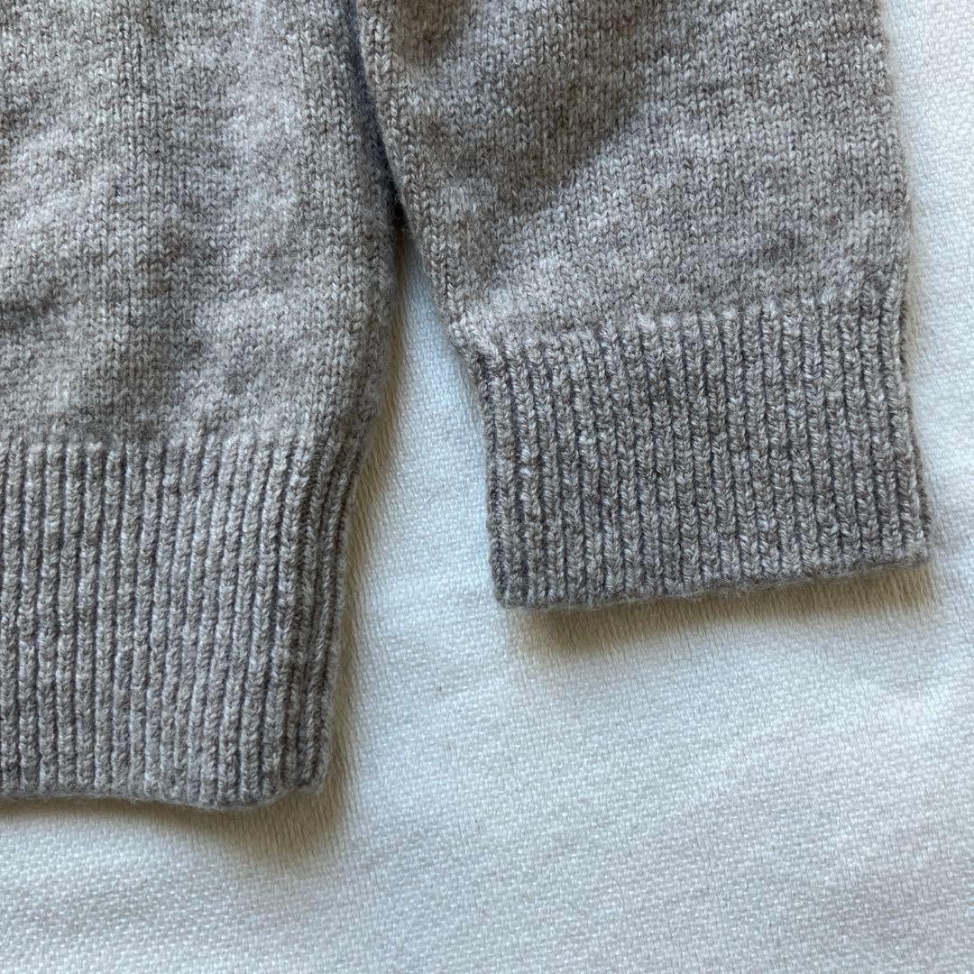 えみおわす　ニット　グレージュ　ヨーガンレール ババグーリ　evam eva