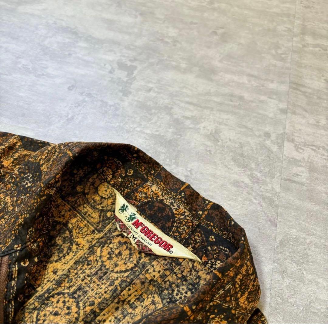 ★80s vintage McGREGOR 総柄 ハリントンジャケット