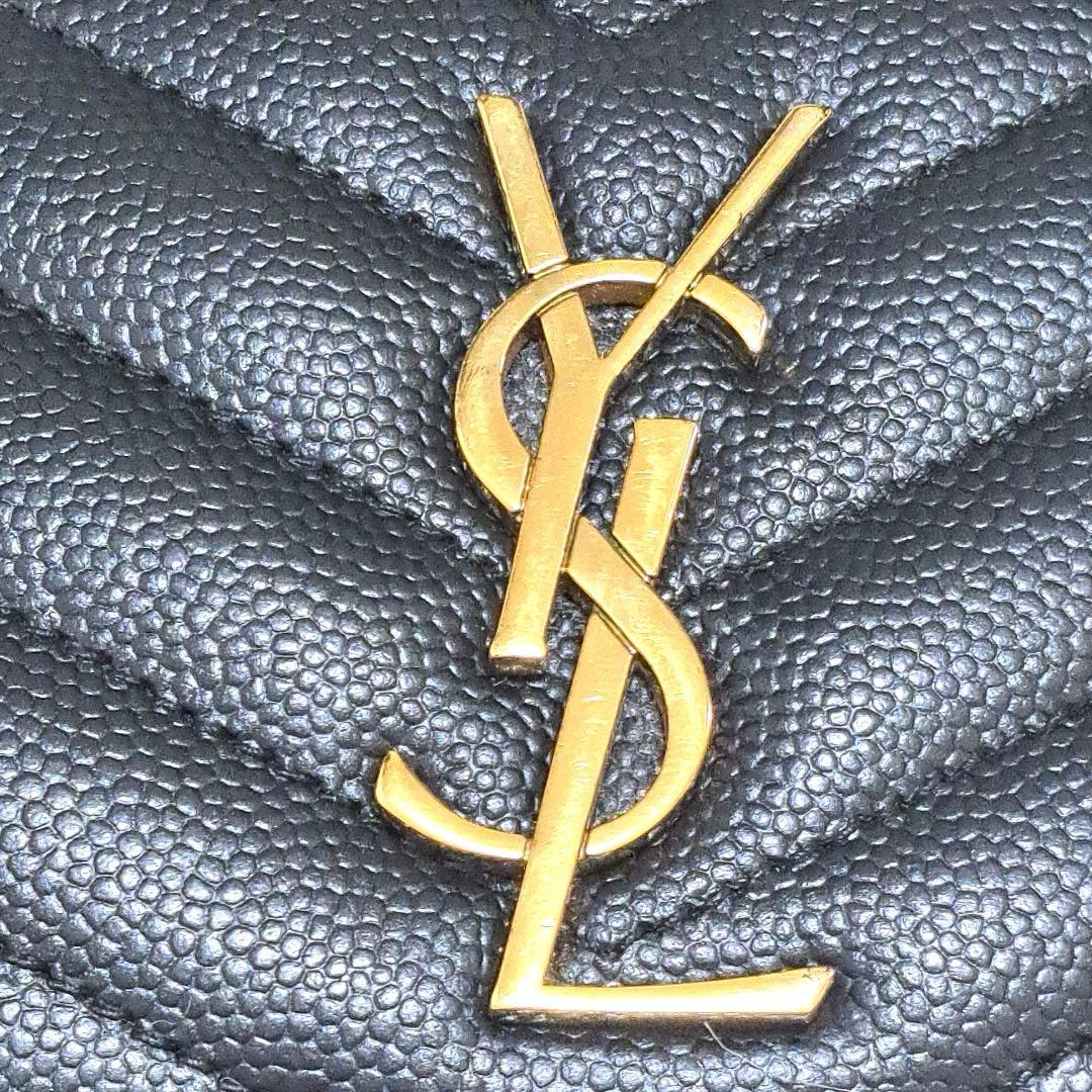 ✨極美品　レシートあり✨サンローラン　二つ折り　カサンドラ　キャビアスキン