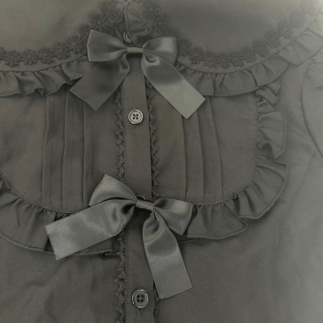 morphoseメタモ　半袖黒ブラウス