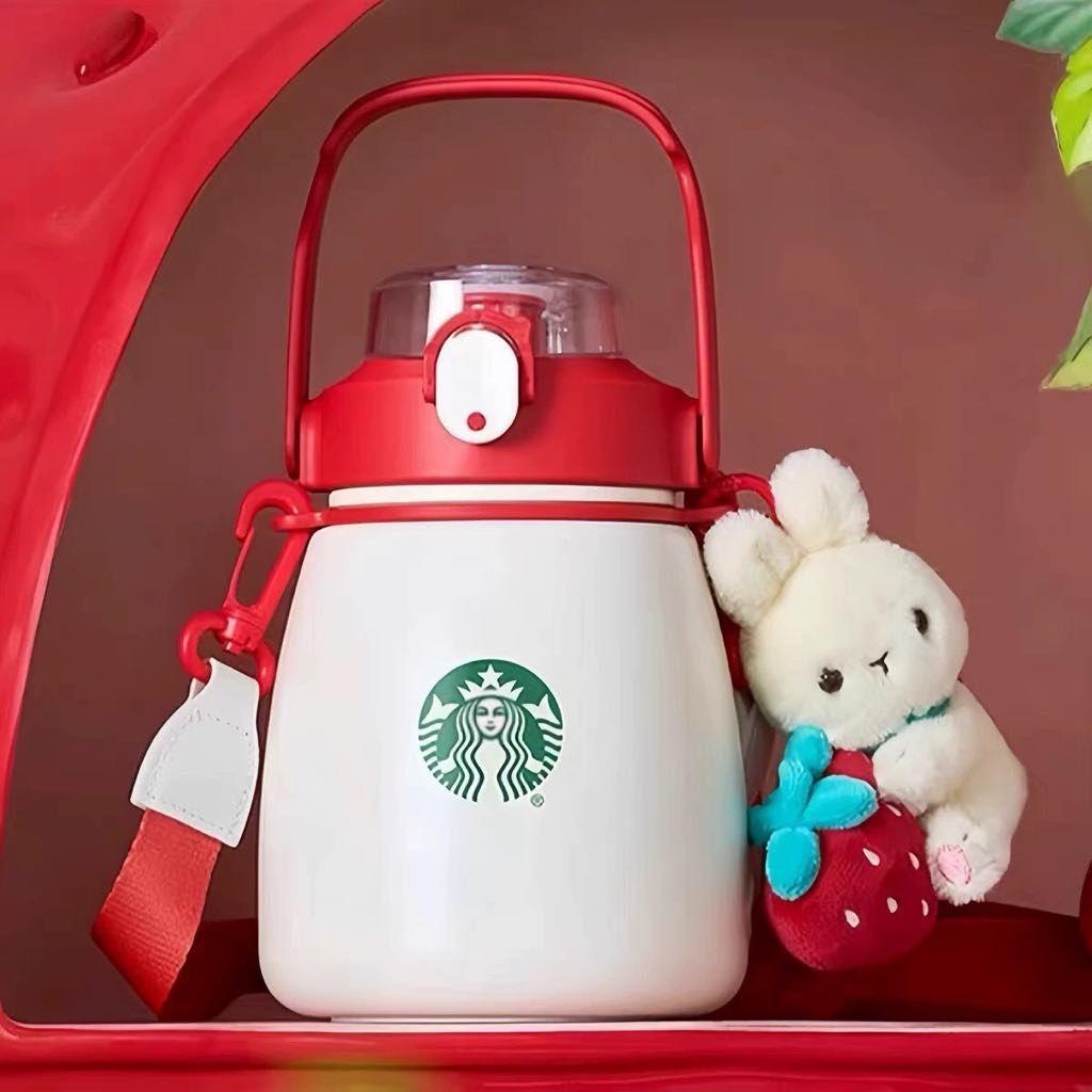 海外限定　スターバックス　いちご　うさぎ　　ステンレスタンブラー　1000ml