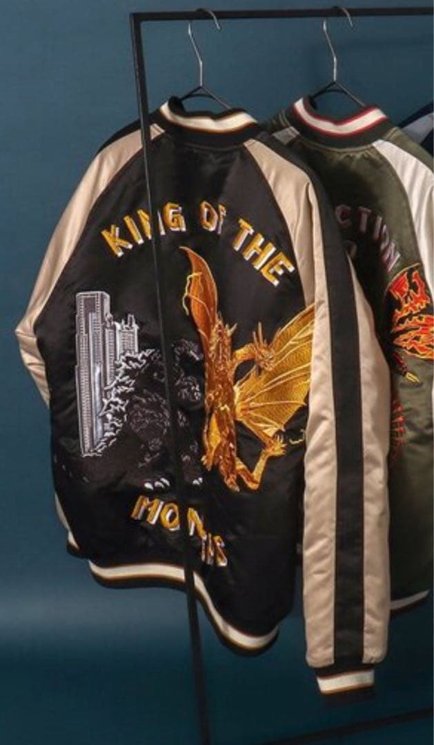 （大人用L）ゴジラ キングギドラ スカジャン ジャケットブリーズ BREEZE