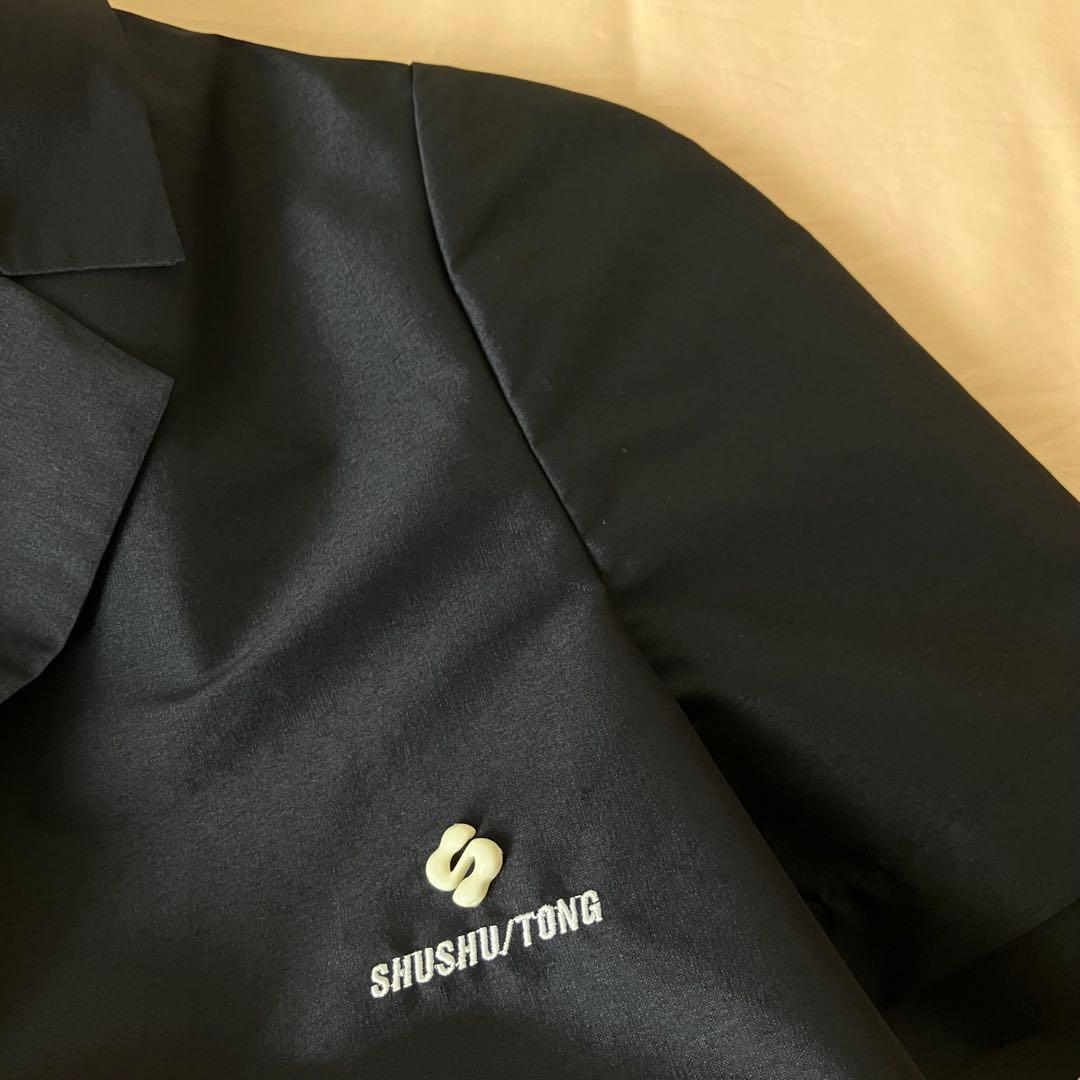 SHUSHU/TONG ネイビー 半袖シャツ