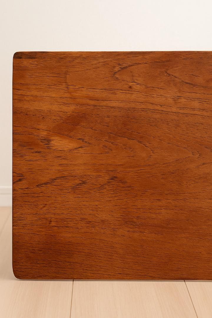 デンマーク製 北欧ヴィンテージ チーク無垢材 センターテーブル 棚付き