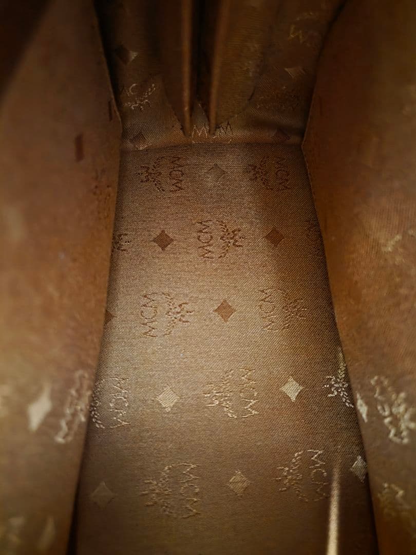 中古美品　MCM ミニボストンバッグ ブラウン