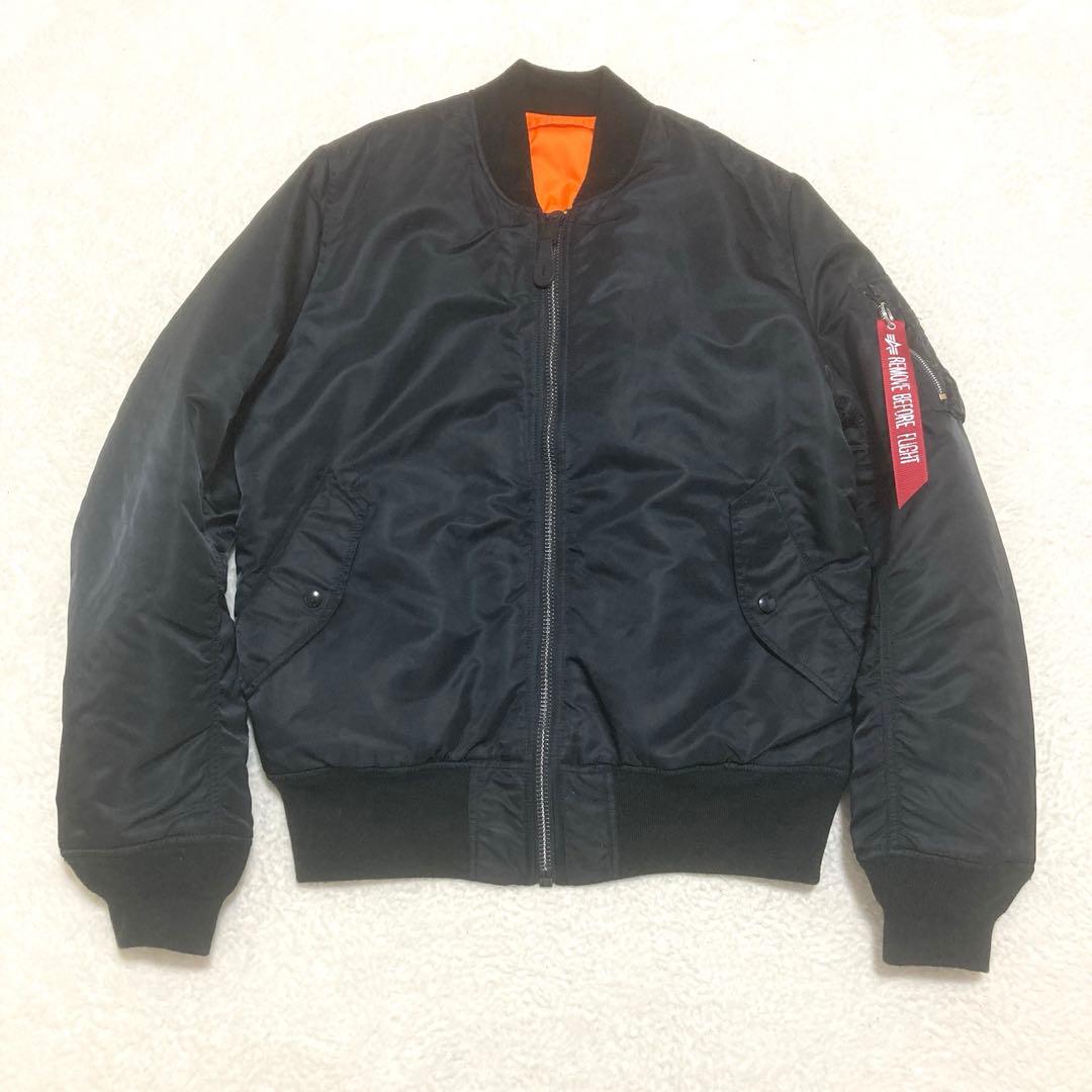 【カラス】アルファインダストリーズ MA-1 FLIGHT JACKET