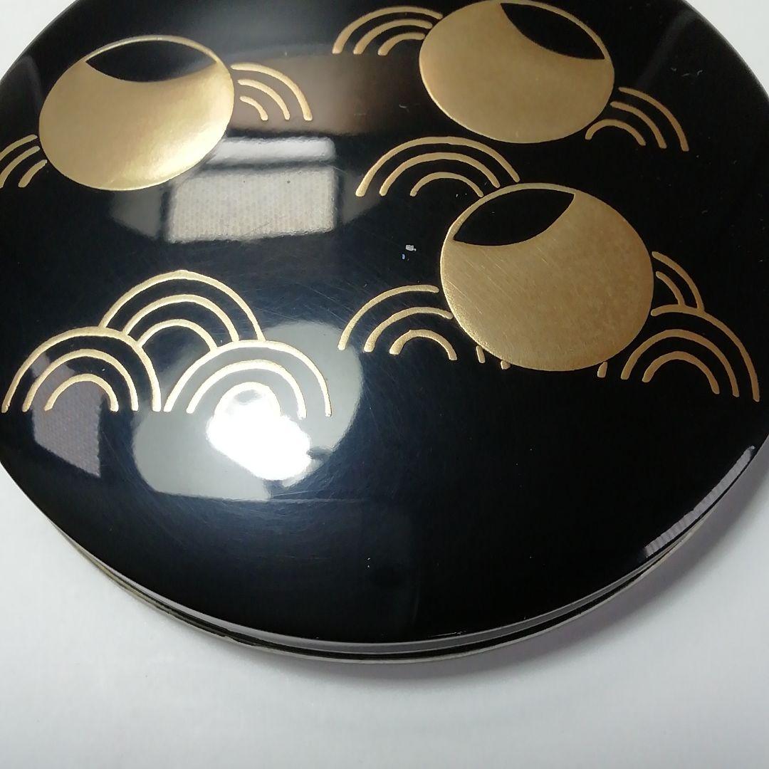 Ｓ７２４　香合　『つぼつぼ青海波蒔絵』『司峯造』　共箱　茶道具