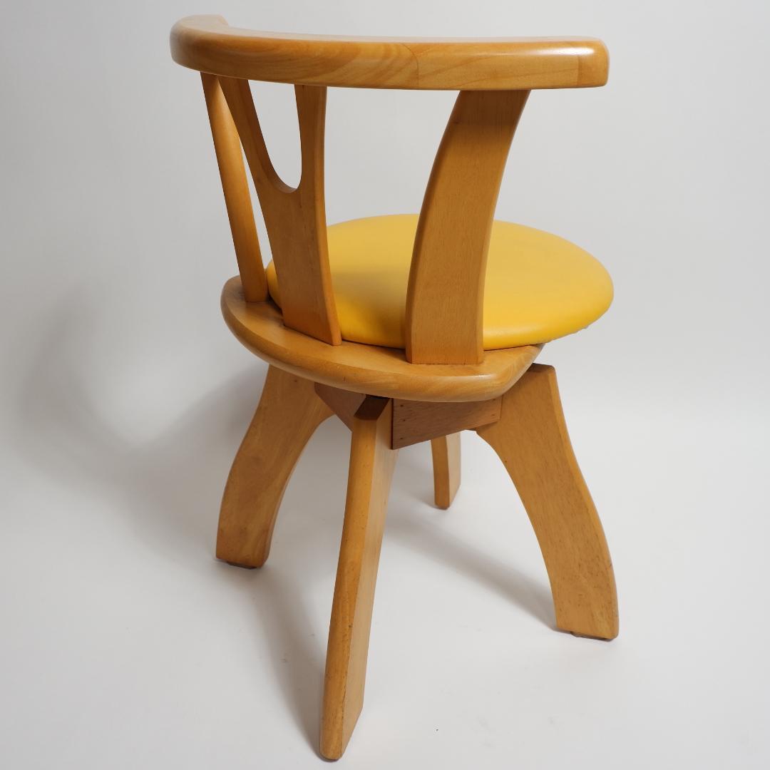 Starindo Prima 木製回転チェア 4脚セット カフェ風 ダイニング