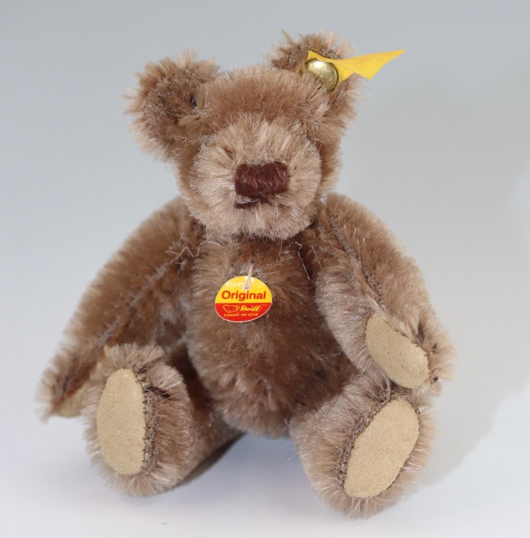 Steiff テディベア ブラウン1909年レプリカ・テディ黄色タグ9cm D