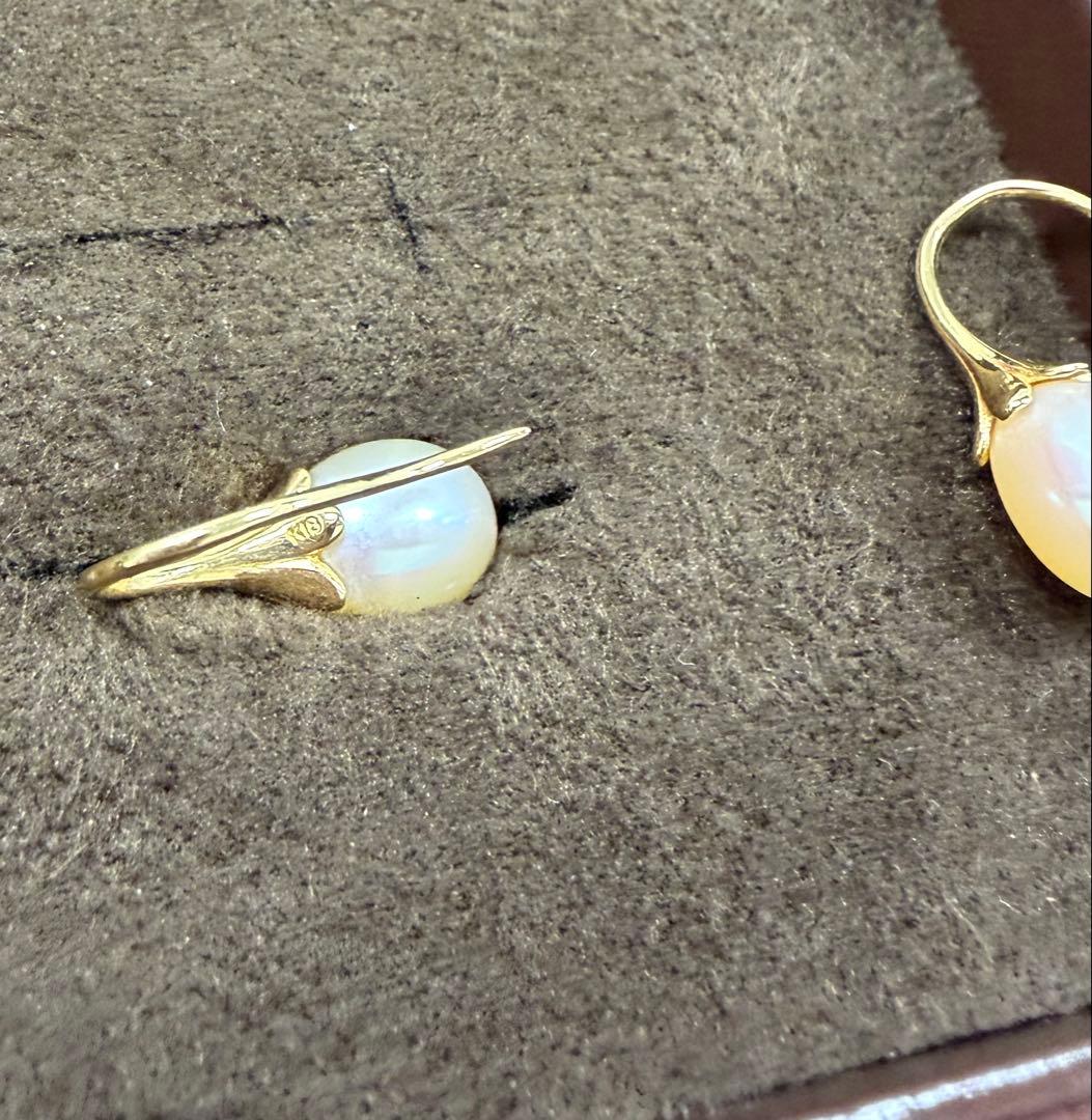 ピアス　k18 パール　真珠　ジュエリーツツミ