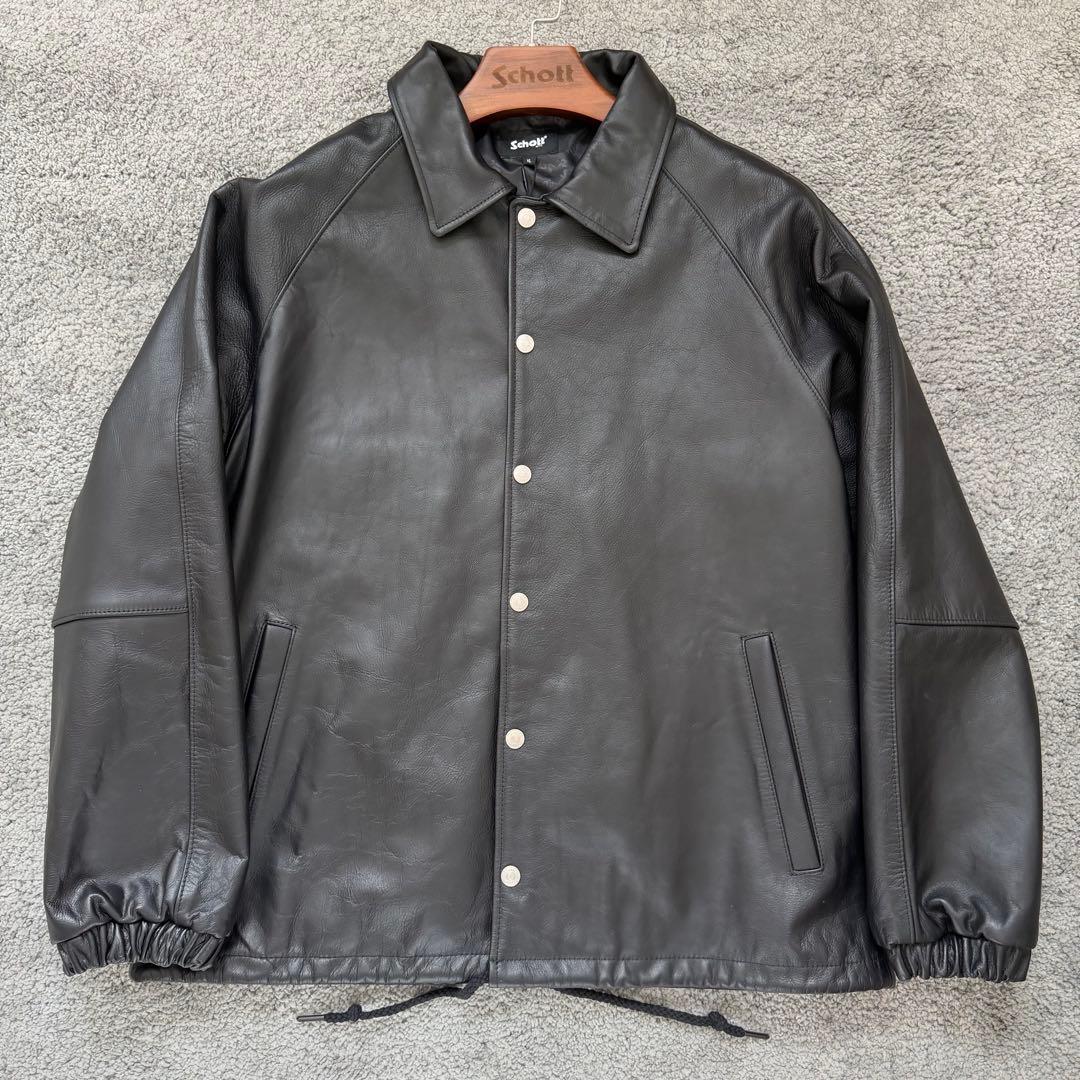 新品 25AW SCHOTT レザーコーチジャケット XL