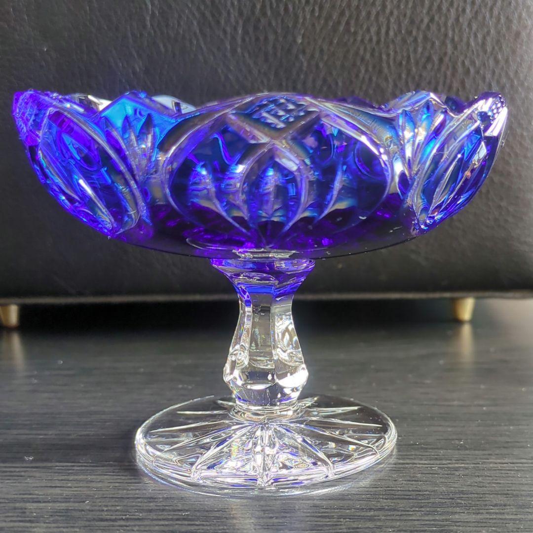 BOHEMIA ボヘミア　クリスタル コンポート デザート椀 フルーツボウル　皿