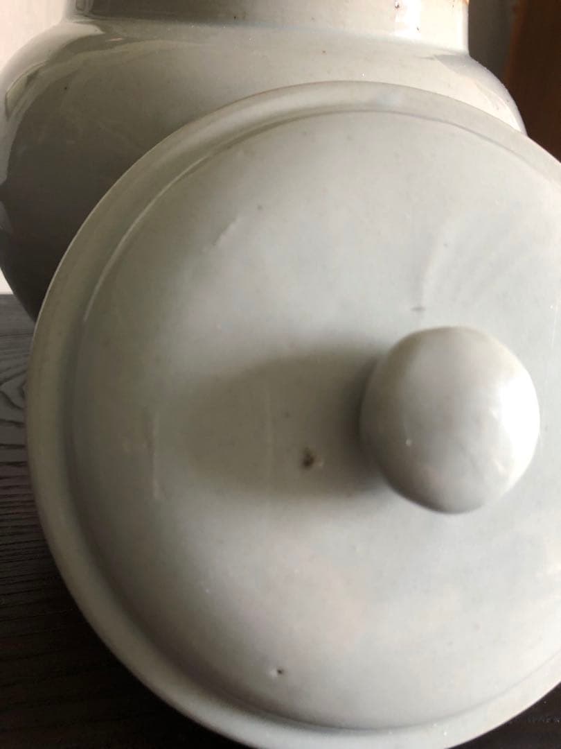 時代 古伊万里 白磁壷 蓋物 アンティーク 骨董 古道具 古民藝