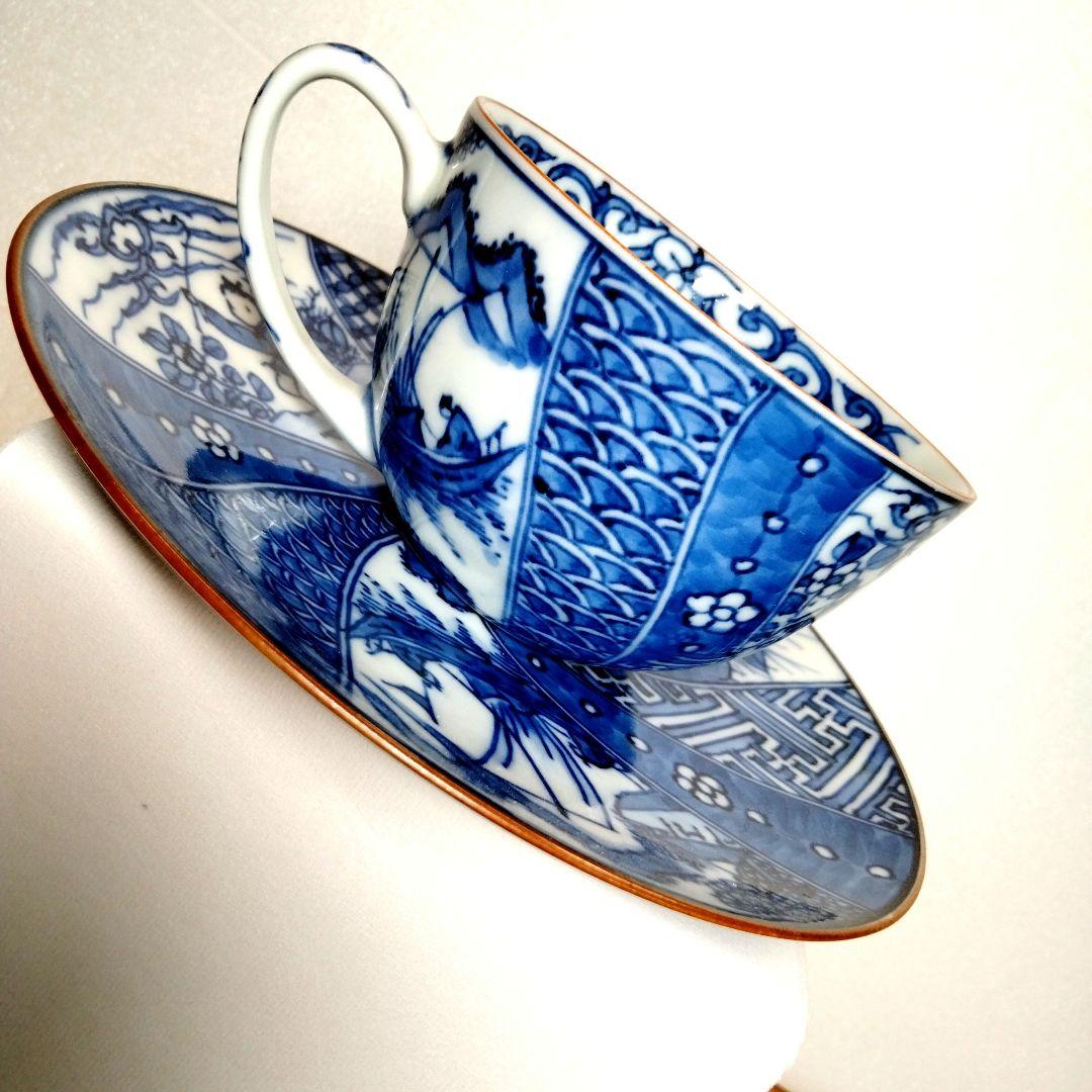 平安博峰 清水焼 コ―ヒ―碗皿