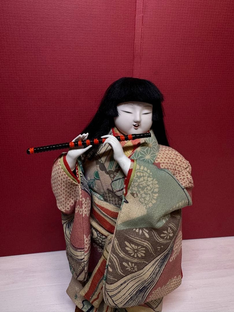 日本人形　笛吹き