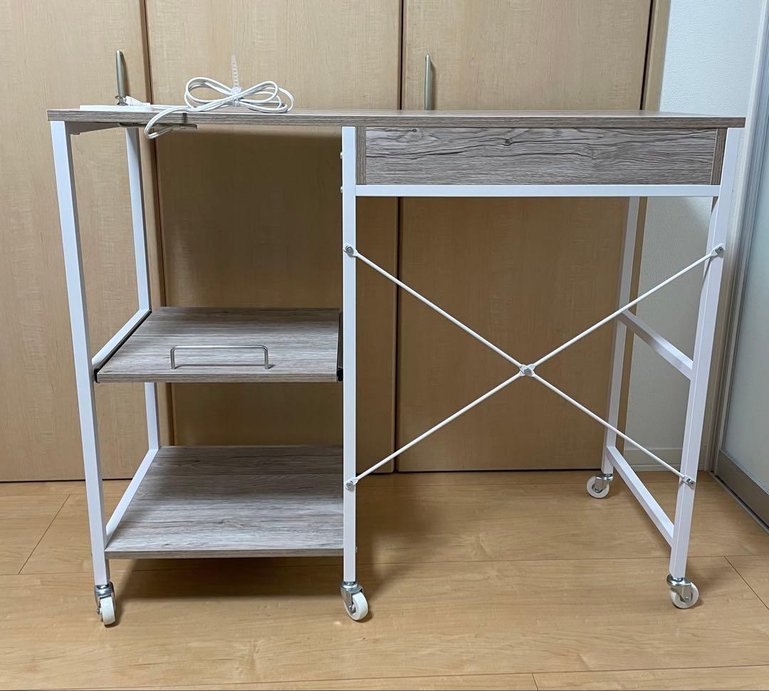 【忍たま】山善 YAMAZEN レンジ台 ゴミ箱上ラック　DRB-100P