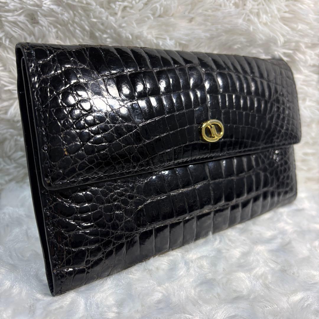 美品✨ロダニア RODANIA クロコダイル 長財布 3つ折り