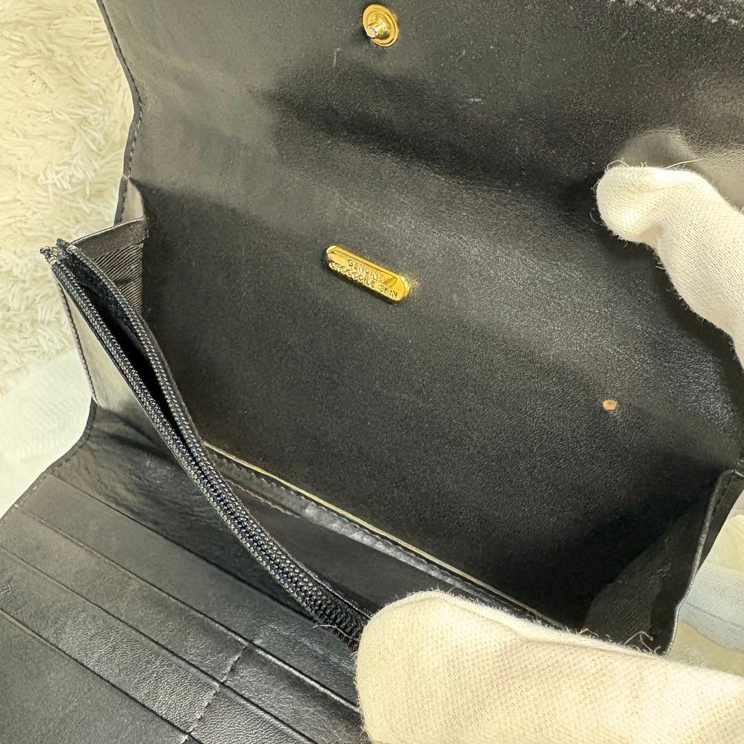 美品✨ロダニア RODANIA クロコダイル 長財布 3つ折り