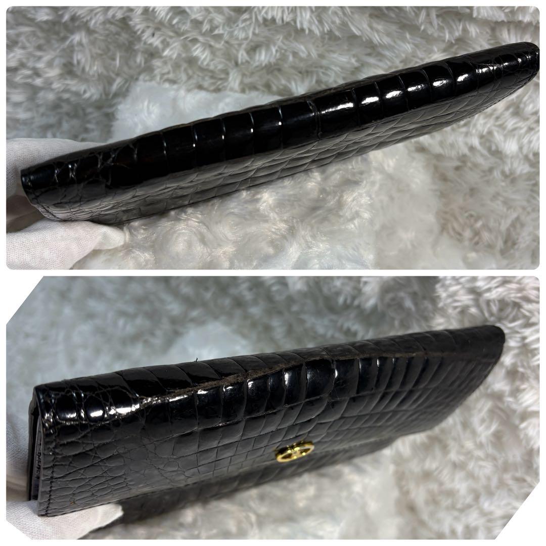 美品✨ロダニア RODANIA クロコダイル 長財布 3つ折り