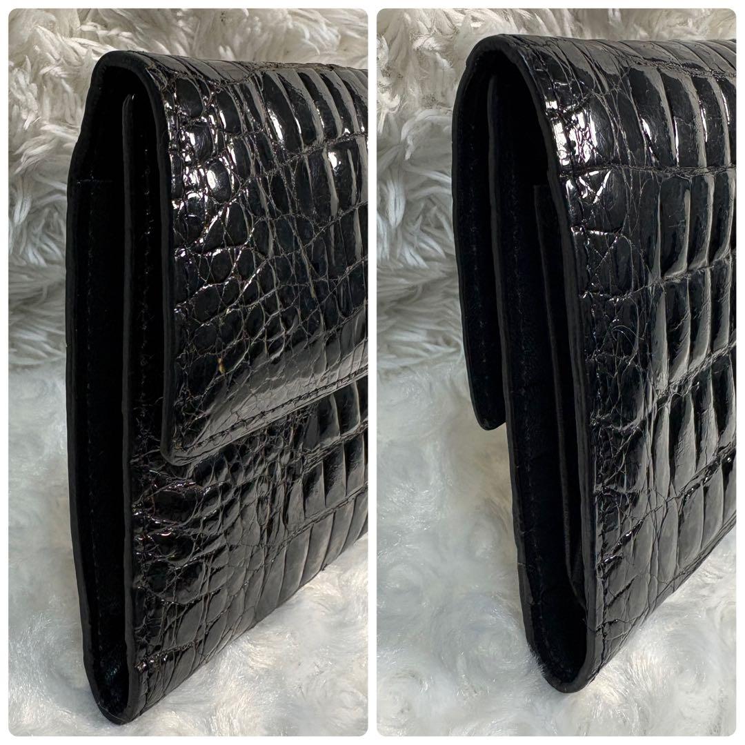 美品✨ロダニア RODANIA クロコダイル 長財布 3つ折り