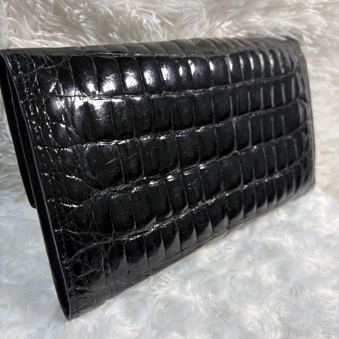 美品✨ロダニア RODANIA クロコダイル 長財布 3つ折り
