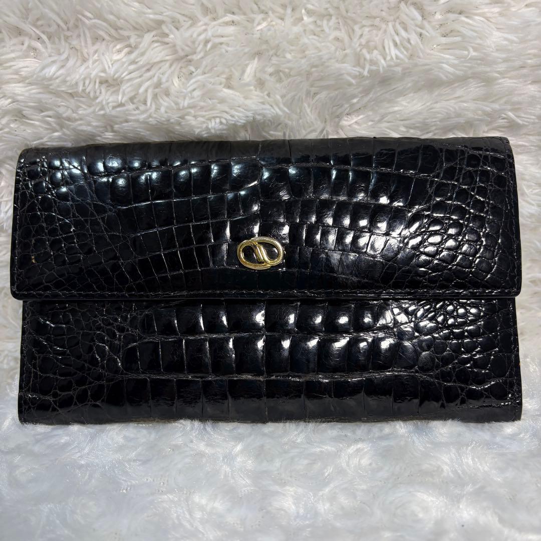 美品✨ロダニア RODANIA クロコダイル 長財布 3つ折り