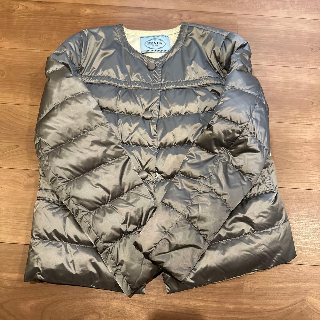 PRADA グレー ダウンジャケット サイズ40