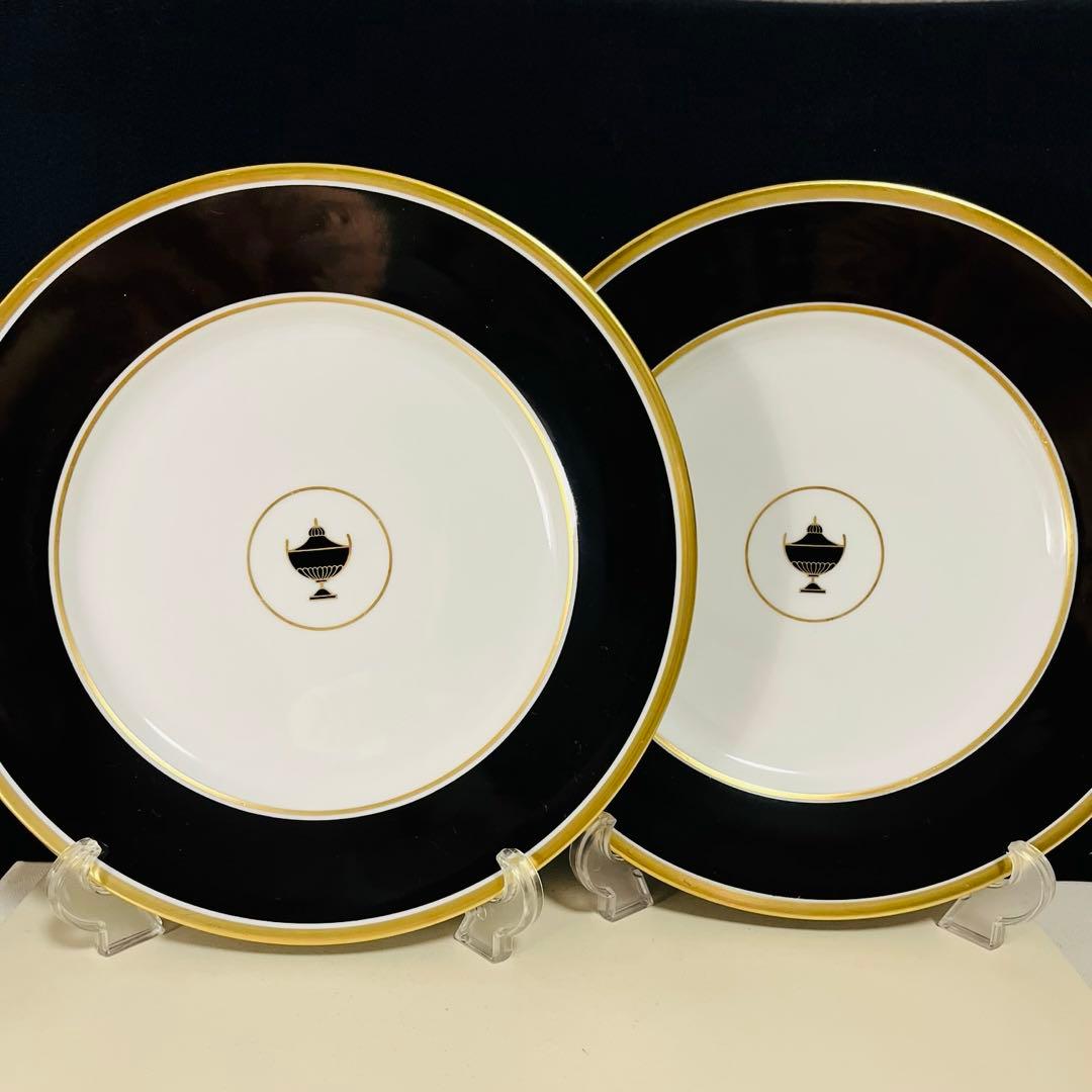 リチャードジノリ インペロオニキス　 インペロブラック 25cm 2枚