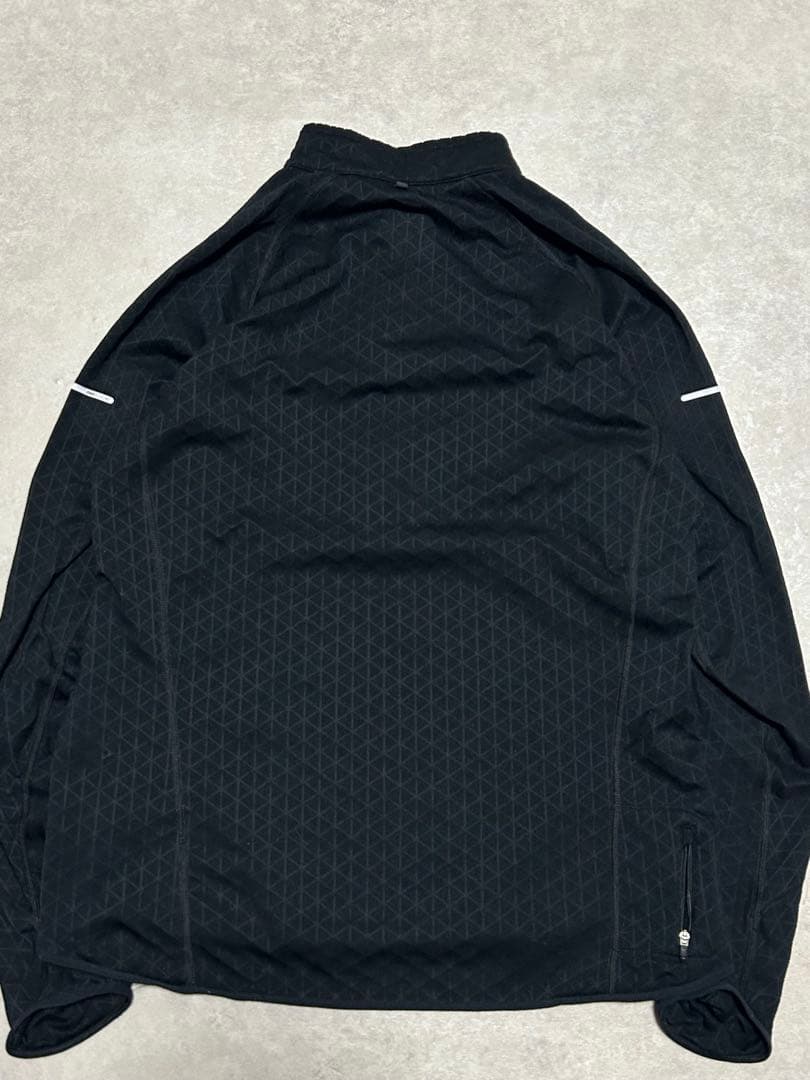 希少 ナイキランニング 幾何学模様 リフレクターロゴ ハーフジップ ジャケット