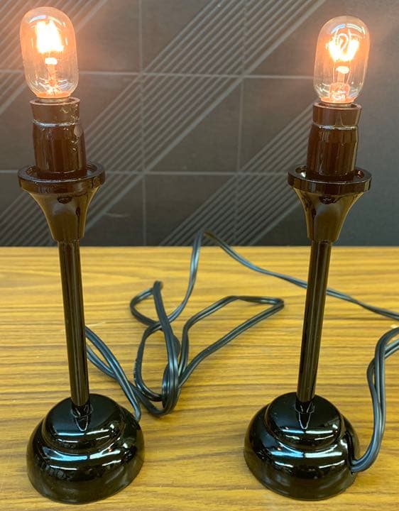 23号　木製豆丸雪洞　電気付　ぼんぼり　雛人形 ぴあな