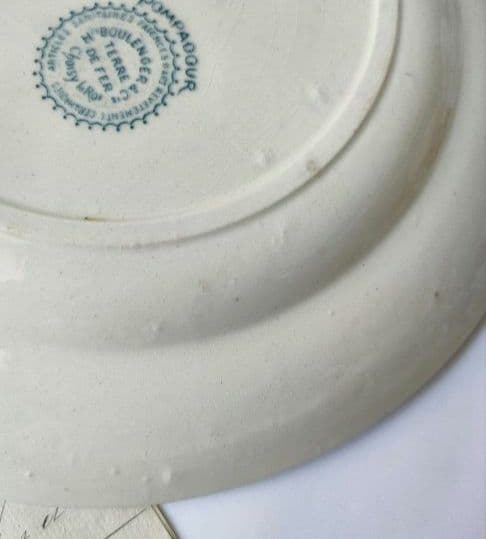 美品　ジョワジールロワ　ポンパドール　平皿　フランスアンティーク