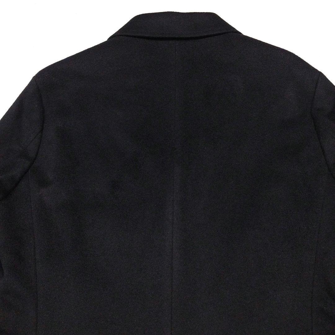 COMME CA ISM コムサイズム　アンゴラ混ウールチェスターコート　黒　M