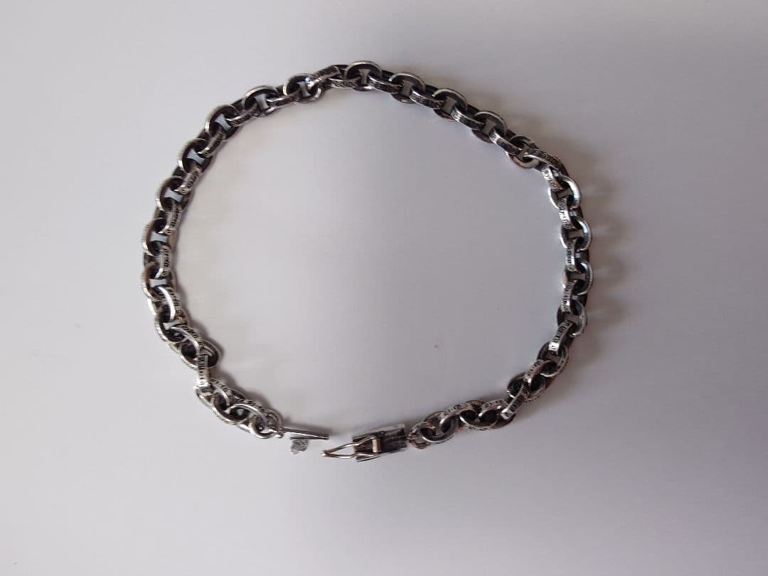 クロムハーツ ペーパーチェーンブレス 8インチ シルバー SV925