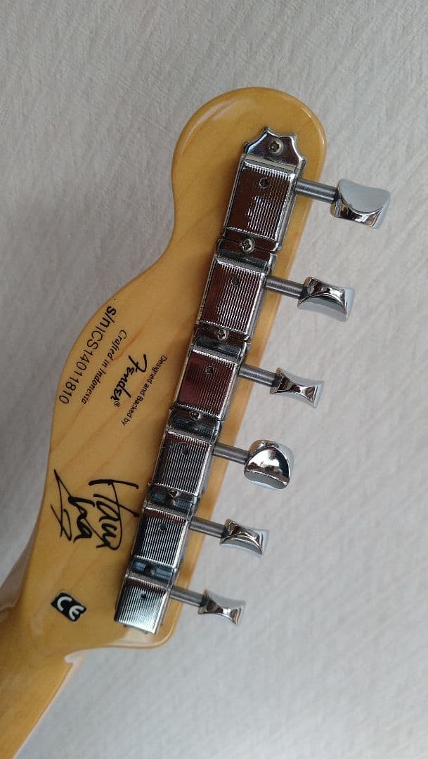 SQUIER　テレキャスター SCANDAL HARUNA スカル柄