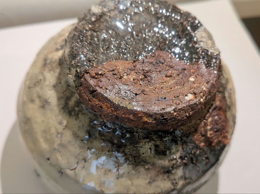 茶碗　二代山岡徹山作　香春窯　上野焼　茶道具表千家裏千家千利休　徹山窯