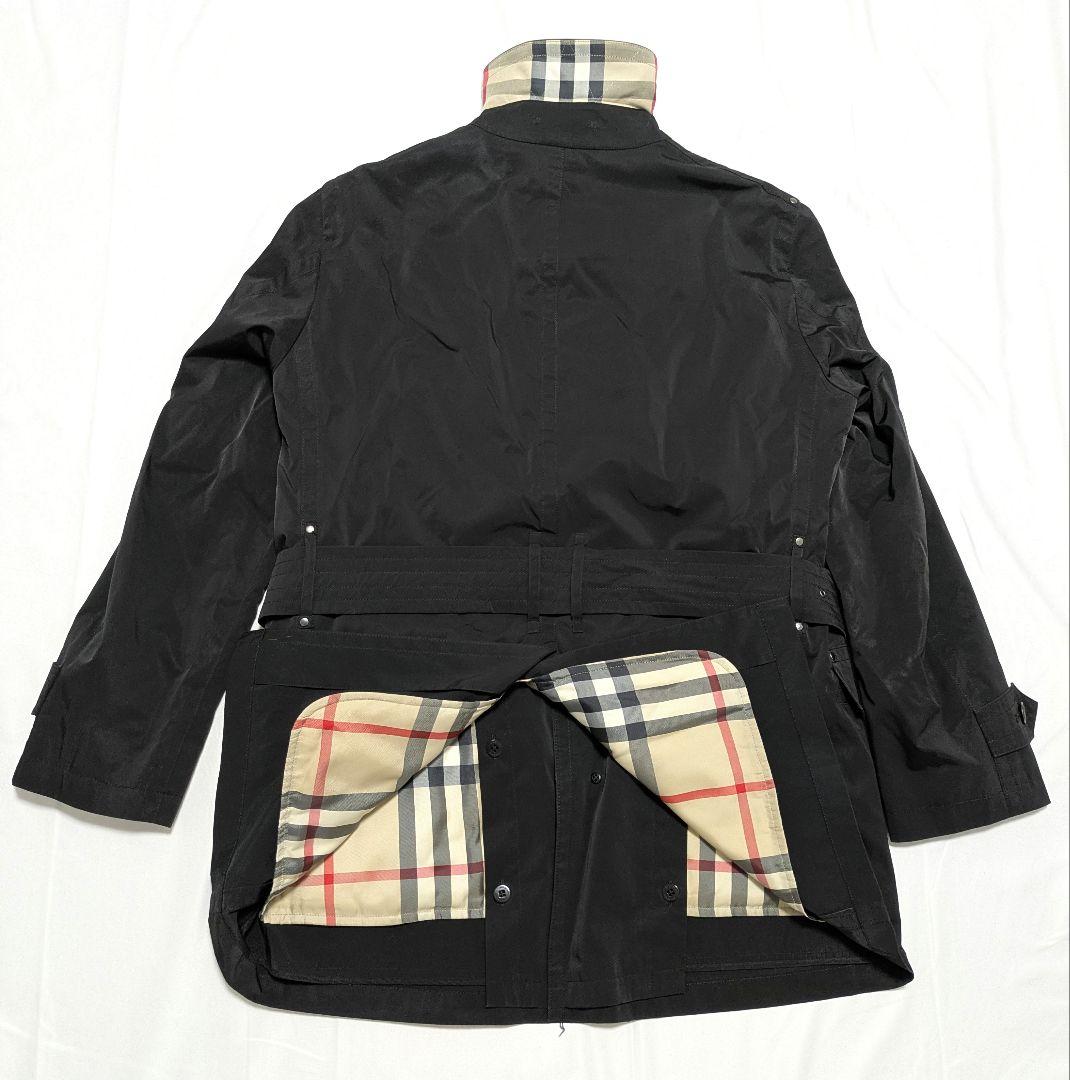 バーバリー ロンドン ダウンライナー トレンチコート ノバチェック ベルト