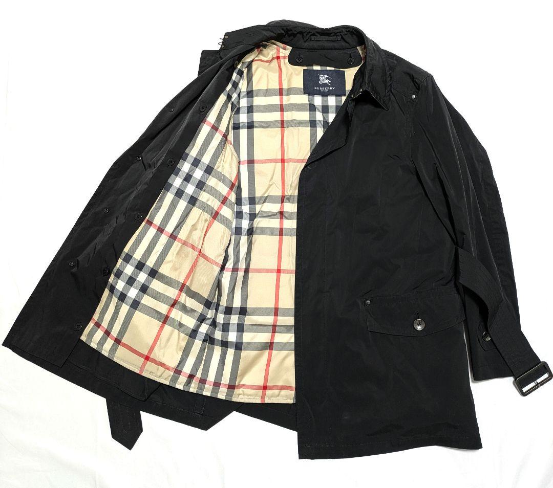 バーバリー ロンドン ダウンライナー トレンチコート ノバチェック ベルト