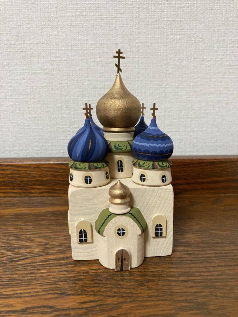 秋の感謝セール♪ロシア雑貨☆ロシア正教寺院オーナメント タマラ作 玉ねぎ屋根